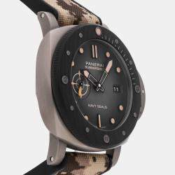 Pre Owned ساعة يد رجالية بانيراي سابميرسيبل نافاي سيلز بوتيك إكسكلوسيف PAM 1669 مستعملة