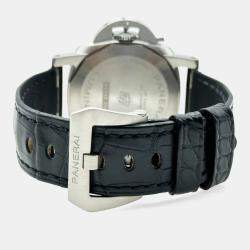 Pre Owned Panerai Luminor Quaranta PAM01271 Automatic White Stainless Steel Men's Wristwatch 40mm