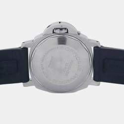 Pre Owned Panerai Luminor Marina PAM00086 Automatic Grey Stainless Steel Men's Wristwatch 44 mm