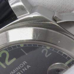Pre Owned Panerai Luminor Marina PAM00086 Automatic Grey Stainless Steel Men's Wristwatch 44 mm