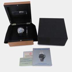 Pre Owned Panerai Luminor Marina PAM00086 Automatic Grey Stainless Steel Men's Wristwatch 44 mm