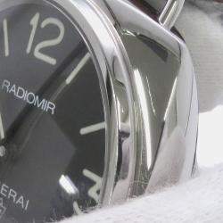 Pre Owned Panerai Radiomir PAM00753 Manual Black Stainless Steel Leather Men’s Wristwatch 45 mm
