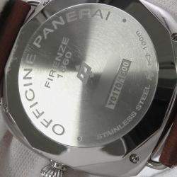 Pre Owned Panerai Radiomir PAM00753 Manual Black Stainless Steel Leather Men’s Wristwatch 45 mm