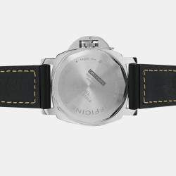 Pre Owned Panerai Luminor Base 8 Days PAM00915 Manual Winding Black Stainless Steel Men's Wristwatch 44 mm