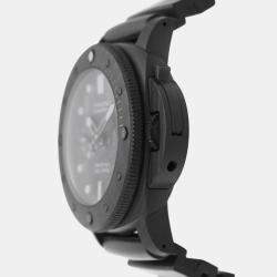 Pre Owned Panerai Submersible PAM02979 Automatic Grey Carbotech Titanium Men's Wristwatch 47 mm
