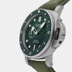 Pre Owned Pre-Owned Panerai Submersible Quarantaquattro Esteel Verde Smeraldo PAM 1287