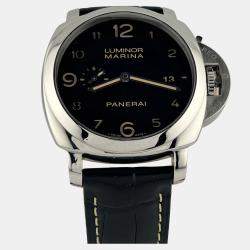 Pre Owned Panerai Luminor Marina 1950 3 Days PAM00359 Automatic Black Dial Stainless Steel Men's Wristwatch 44 mm