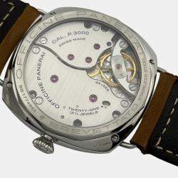 Pre Owned Panerai Radiomir PAM00425 Manual Winding Black Dial Stainless Steel Men's Wristwatch 47 mm