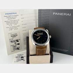Pre Owned Panerai Radiomir PAM00425 Manual Winding Black Dial Stainless Steel Men's Wristwatch 47 mm