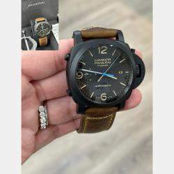 Pre Owned Panerai Luminor 1950 PAM00580 Automatic Black Dial Ceramic Men's Wristwatch 44 mm