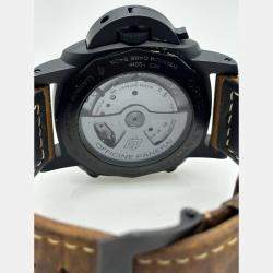 Pre Owned Panerai Luminor 1950 PAM00580 Automatic Black Dial Ceramic Men's Wristwatch 44 mm