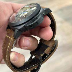 Pre Owned Panerai Luminor 1950 PAM00580 Automatic Black Dial Ceramic Men's Wristwatch 44 mm