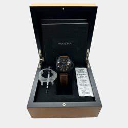 Pre Owned Panerai Luminor 1950 PAM00580 Automatic Black Dial Ceramic Men's Wristwatch 44 mm