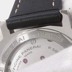 مملوكة مسبقًا Panerai Luminor Marina PAM00510 Manual Winding Black Stainless Steel Men's Wristwatch 44 mm
