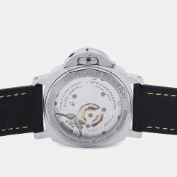 مملوكة مسبقًا Panerai Luminor Marina PAM00510 Manual Winding Black Stainless Steel Men's Wristwatch 44 mm