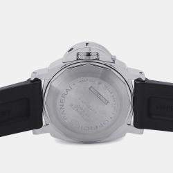 Pre Owned ساعة يد رجالية بانيراي لومينور PAM01088 أوتوماتيك ستانلس ستيل أسود 44 مم