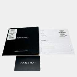 Pre Owned ساعة يد رجالية بانيراي سوميرسيبل مايك هورن إصدار مستخدمة PAM 984 أوتوماتيك ستانلس ستيل أسود 47 ملم