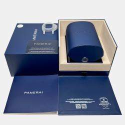 مملوكة مسبقًا Pre-Owned Panerai Luminor Due PAM 1424 Red Manual Winding Stainless Steel Men's Wristwatch 42 mm