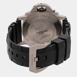 مملوكة مسبقًا ساعة بانيراي لومينور سابمرسيبل 1950 3 أيام كرونو فلايباك PAM 614 أوتوماتيك 47 مم مستعملة