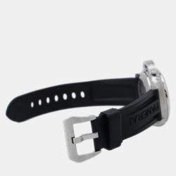 مملوكة مسبقًا Panerai Luminor Marina PAM00312 Automatic Black Stainless Steel Men's Wristwatch 44 mm