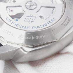 مملوكة مسبقًا Panerai Luminor Marina PAM00312 Automatic Black Stainless Steel Men's Wristwatch 44 mm