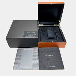 مملوكة مسبقًا Pre-Owned Panerai Luminor 1950 Equation Of Time GMT Boutique Exclusive PAM 670 Blue Manual Winding Titanium Men's Wristwatch 47 MM