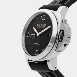مملوكة مسبقًا Pre-Owned Panerai Luminor Marina 1950 3 Days PAM 359 Black Automatic Stainless Steel Men's Wristwatch 44 MM