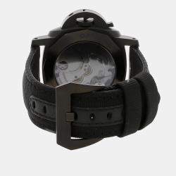 Pre Owned ساعة يد رجالية بانيراي لومينور 1950 كرونو مونوبولسانت 8 أيام جي إم تي PAM 317 مملوكة مسبقًا