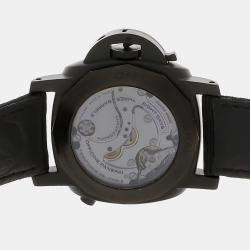 Pre Owned ساعة يد رجالية بانيراي لومينور 1950 كرونو مونوبولسانت 8 أيام جي إم تي PAM 317 مملوكة مسبقًا