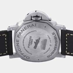 Pre Owned ساعة يد رجالية بانيراي لومينور PAM01305 أوتوماتيك تيتانيوم أسود 47 ملم