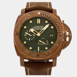 Pre Owned Pre-Owned Panerai Luminor Submersible 1950 3 Days Power Reserve Bronzo PAM 507 Automatic 47 mm