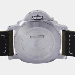 مملوكة مسبقًا Panerai Luminor Marina PAM 01314 White Stainless Steel Automatic Men's Wristwatch 44 mm