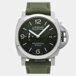Pre Owned Pre-Owned Panerai Luminor Marina Verde Smeraldo eSteel PAM 1356