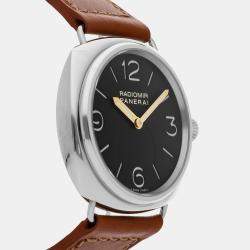 مملوكة مسبقًا Pre-Owned Panerai Radiomir 1938 PAM 232 Brown Manual Winding Stainless Steel Men's Wristwatch 47 MM