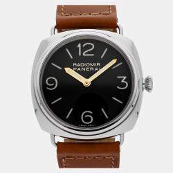مملوكة مسبقًا Pre-Owned Panerai Radiomir 1938 PAM 232 Brown Manual Winding Stainless Steel Men's Wristwatch 47 MM
