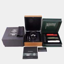 Pre Owned ساعة يد رجالية بانيراي لومينور مارينا PAM01971 أوتوماتيكية ستانلس ستيل سوداء 44 مم