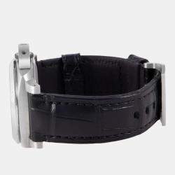 Pre Owned ساعة يد رجالية بانيراي لومينور مارينا PAM01971 أوتوماتيكية ستانلس ستيل سوداء 44 مم