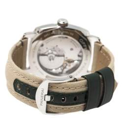 Panerai Green Stainless Steel Canvas Radiomir PAM00995 Men's Wristwatch 45 mm