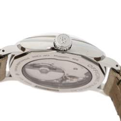 Panerai Green Stainless Steel Canvas Radiomir PAM00995 Men's Wristwatch 45 mm