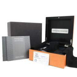 Pre Owned Panerai Black Stainless Steel Luminor Automatic PAM00104 Men's Wristwatch 44 MM