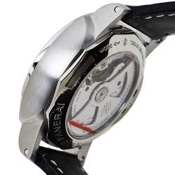 مملوكة مسبقًا Panerai Black Stainless Steel Luminor 1950 GMT PAM00320 Men's Wristwatch 44 mm