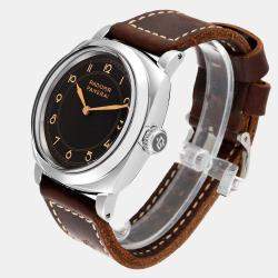 Panerai Brown Stainless Steel Radiomir PAM00790 Manual Winding Men's Wristwatch 47 mm