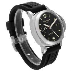 Panerai Black Stainless Steel Luminor PAM00535 Automatic Men's Wristwatch 42 mm