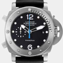 Panerai Black Titanium Luminor Submersible PAM00614 Automatic Men's Wristwatch 47 mm