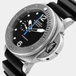 Panerai Black Titanium Luminor Submersible PAM00614 Automatic Men's Wristwatch 47 mm