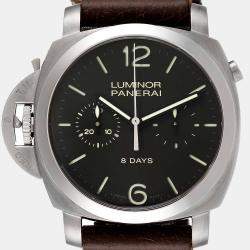 Panerai Black Titanium Luminor Monopulsate PAM00345 Manual Winding Men's Wristwatch 44 mm