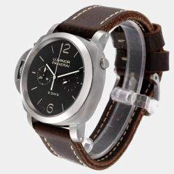 Panerai Black Titanium Luminor Monopulsate PAM00345 Manual Winding Men's Wristwatch 44 mm