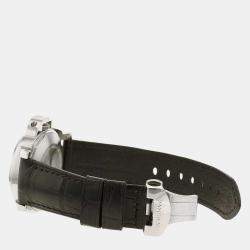 Pre Owned Panerai Black Stainless Steel Luminor Marina PAM00104 Men's Wristwatch 44 MM