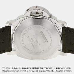 Pre Owned Panerai Black Stainless Steel Luminor Marina PAM00104 Men's Wristwatch 44 MM