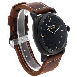 Panerai Black Ceramic Radiomir PAM00577 Manual Winding Men's Wristwatch 47 mm